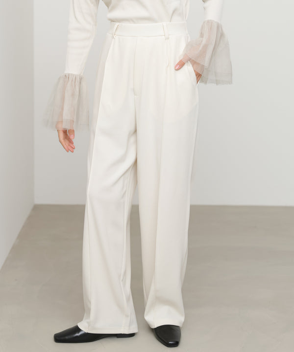 【選べるサイズ/イージーケア】ティアードベスト＋パンツSET【イージージョーゼットシリーズ】