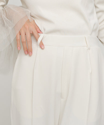 【選べるサイズ/イージーケア】ティアードベスト＋パンツSET【イージージョーゼットシリーズ】