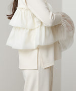 【選べるサイズ/イージーケア】ティアードベスト＋パンツSET【イージージョーゼットシリーズ】