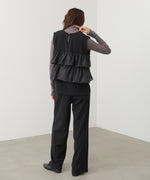 【選べるサイズ/イージーケア】ティアードベスト＋パンツSET【イージージョーゼットシリーズ】