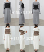 【選べるサイズ展開】ビスチェSETニットワンピース