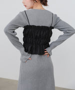 【選べるサイズ展開】ビスチェSETニットワンピース