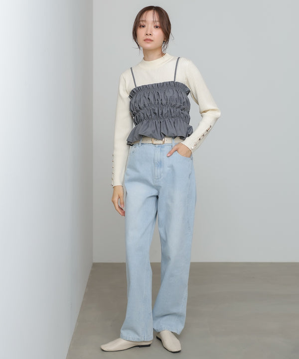 【選べるサイズ展開】ビスチェSETニットワンピース