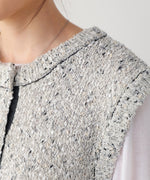 MIX編みラインニットトップス