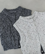 MIX編みラインニットトップス