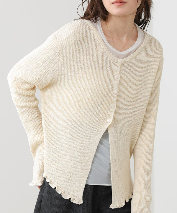 ヘムメロウスリットカーディガン