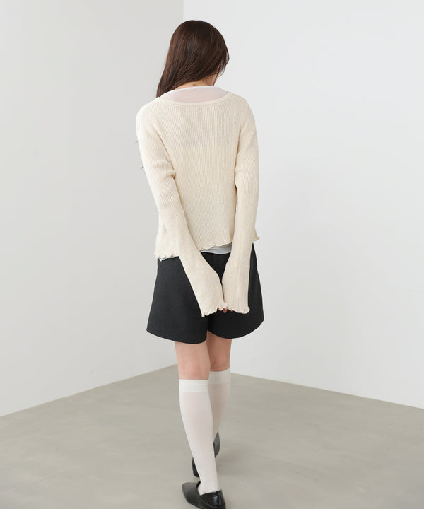 ヘムメロウスリットカーディガン