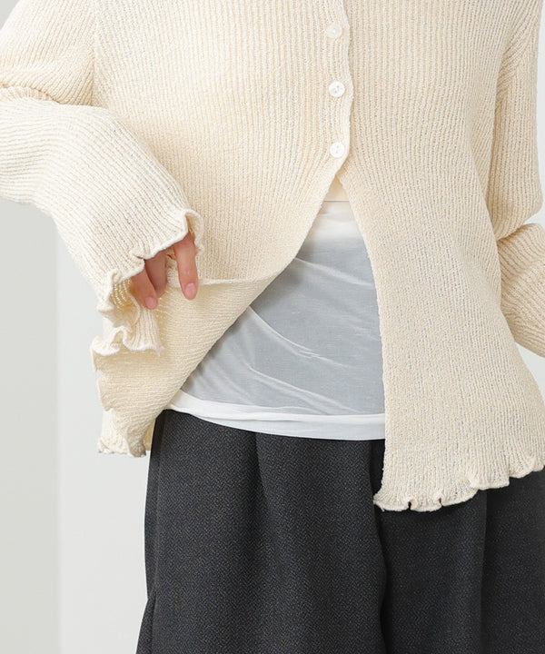 ヘムメロウスリットカーディガン