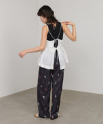 ピンタック刺繍レースキャミトップス