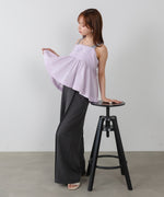 ピンタック刺繍レースキャミトップス