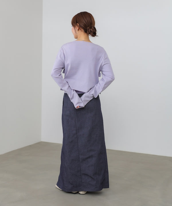 ティアードフリルニットカーデ＆2WAYビスチェアンサンブル