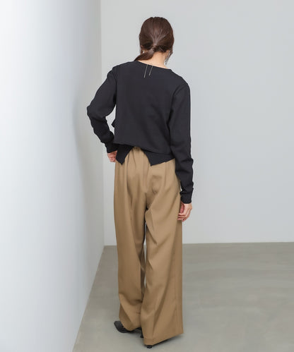 ティアードフリルニットカーデ＆2WAYビスチェアンサンブル