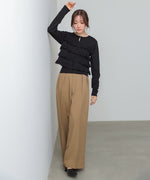 ティアードフリルニットカーデ＆2WAYビスチェアンサンブル