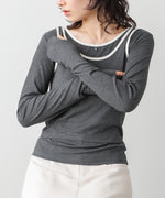 パイピングリブトップス＆タンクSET