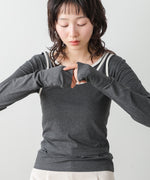 パイピングリブトップス＆タンクSET