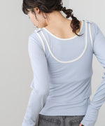 パイピングリブトップス＆タンクSET