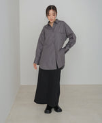 ロングシャツブラウス