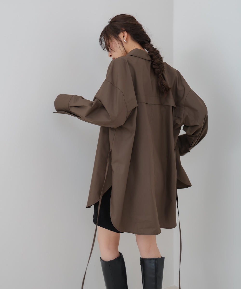 ロングシャツブラウス