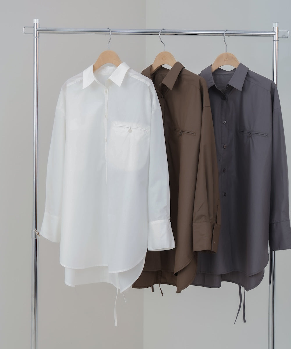 ロングシャツブラウス