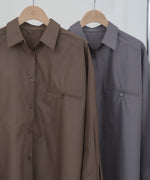 ロングシャツブラウス