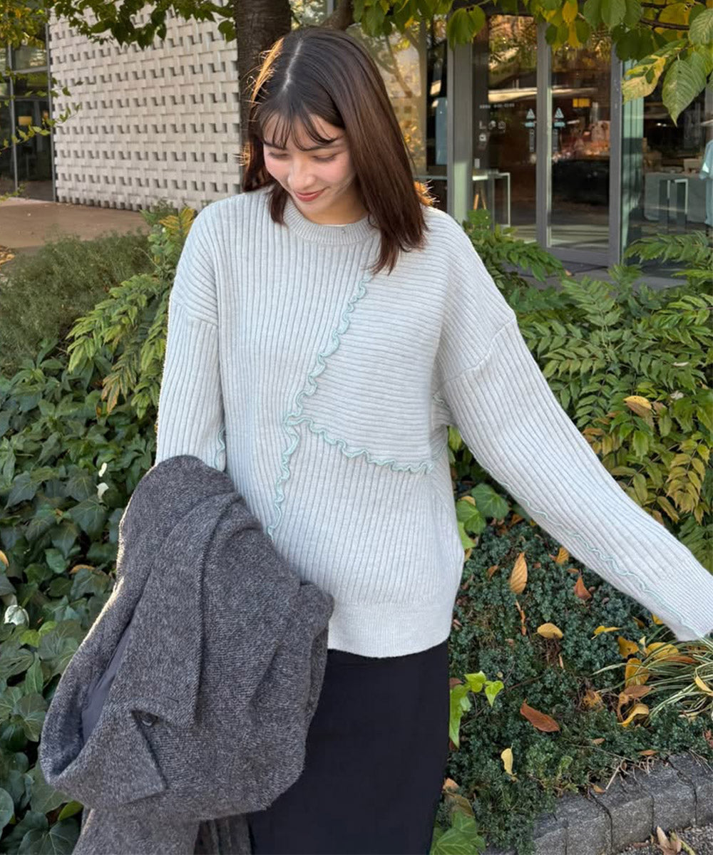 【セットアップ対応】ランダムメロウニットトップス