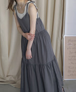 RIBBON STRAP TEARED ONEPIECE