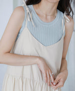 RIBBON STRAP TEARED ONEPIECE