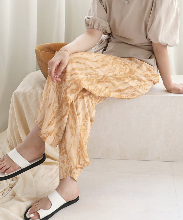 NUANCE MARBLE DESIGN PANTS
