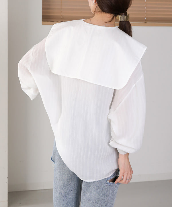 BIG SAILOR COLLAR BLOUSE