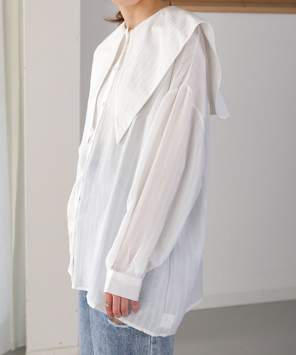 BIG SAILOR COLLAR BLOUSE