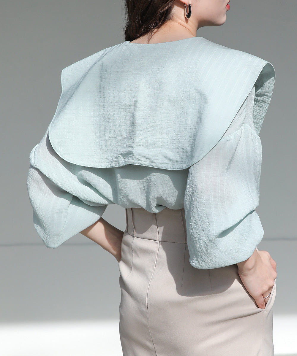 BIG SAILOR COLLAR BLOUSE