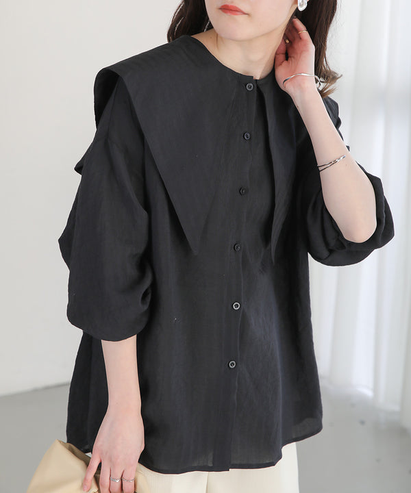 BIG SAILOR COLLAR BLOUSE