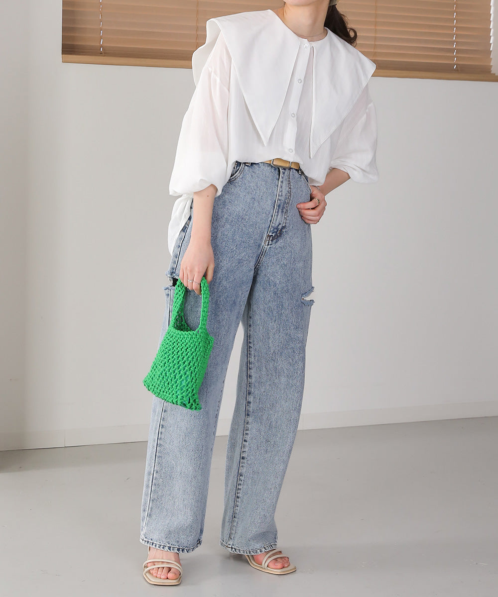 BIG SAILOR COLLAR BLOUSE