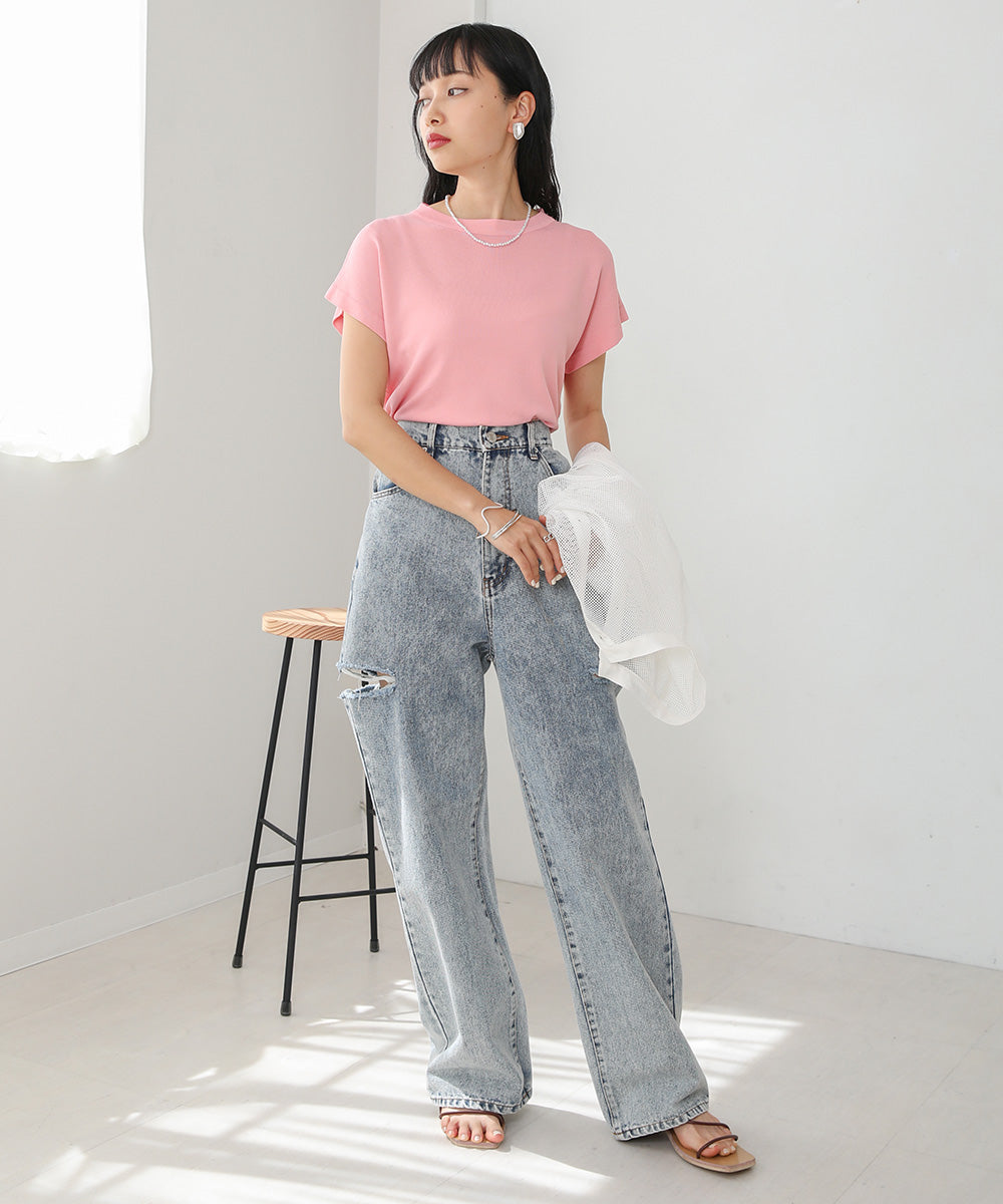 FRENCH SLEEVE DRY TOUCH TOPS
