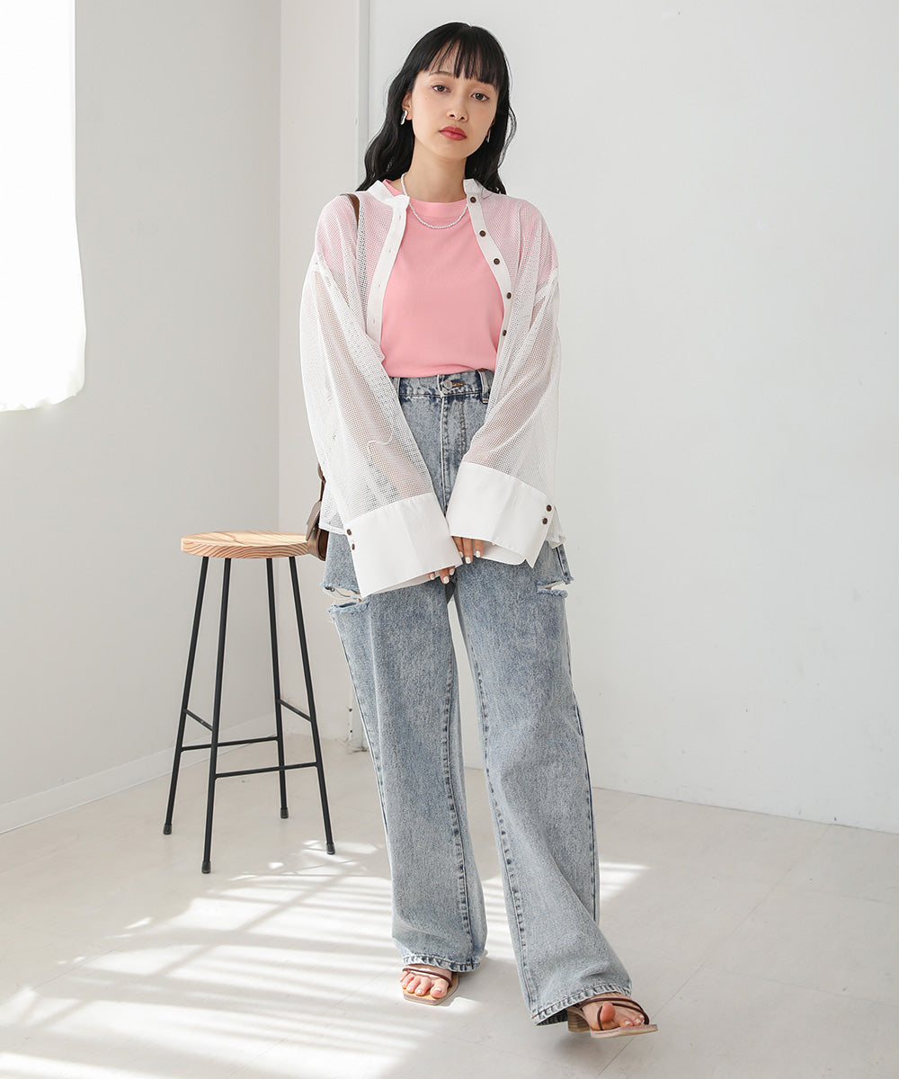 FRENCH SLEEVE DRY TOUCH TOPS