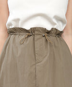 WAIST DRAWSTRING I-LINE SKIRT