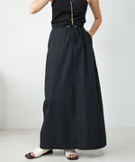 WAIST DRAWSTRING I-LINE SKIRT