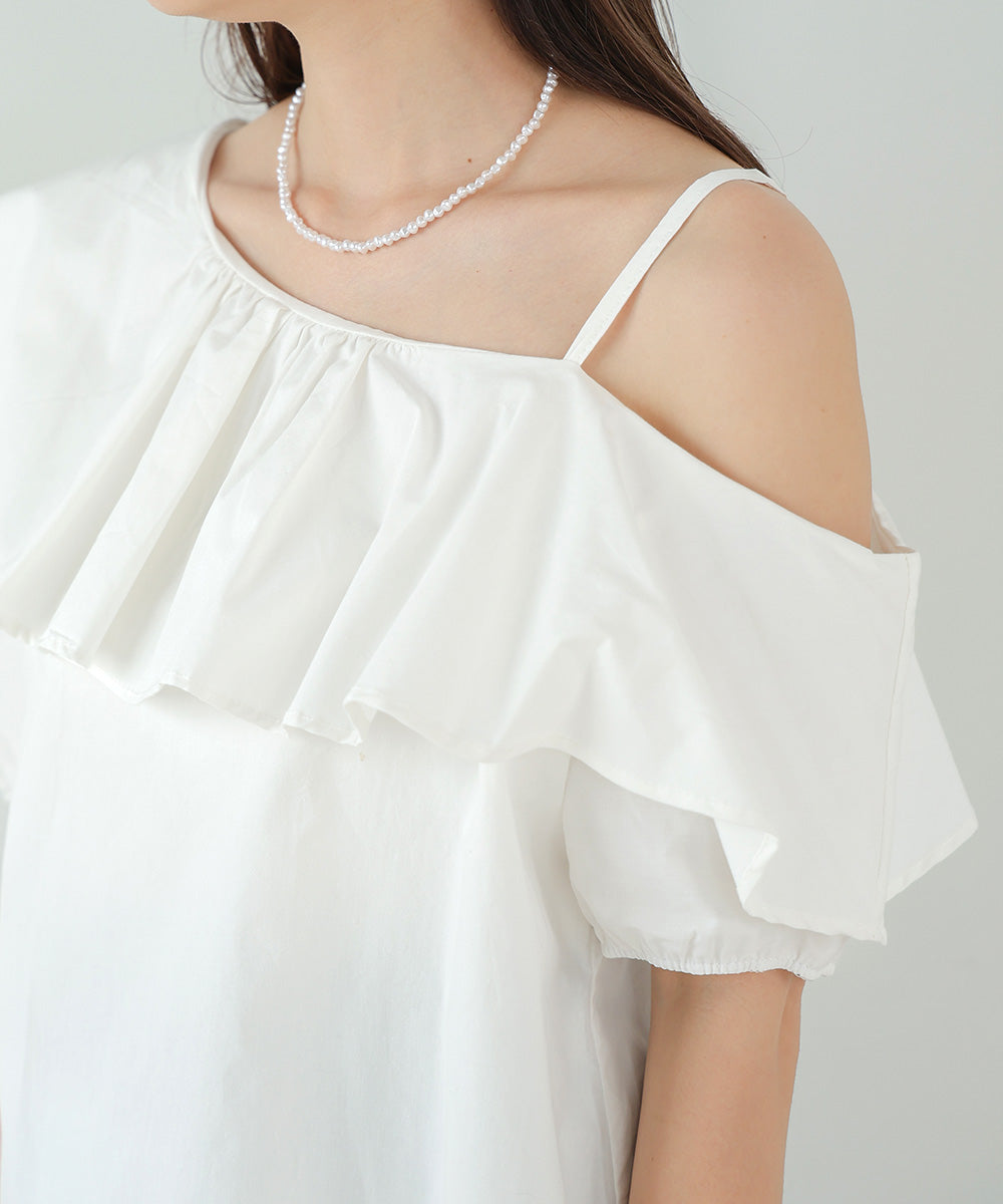 ASYMMETRICAL OFF SHOULDER BLOUSE