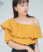 ASYMMETRICAL OFF SHOULDER BLOUSE