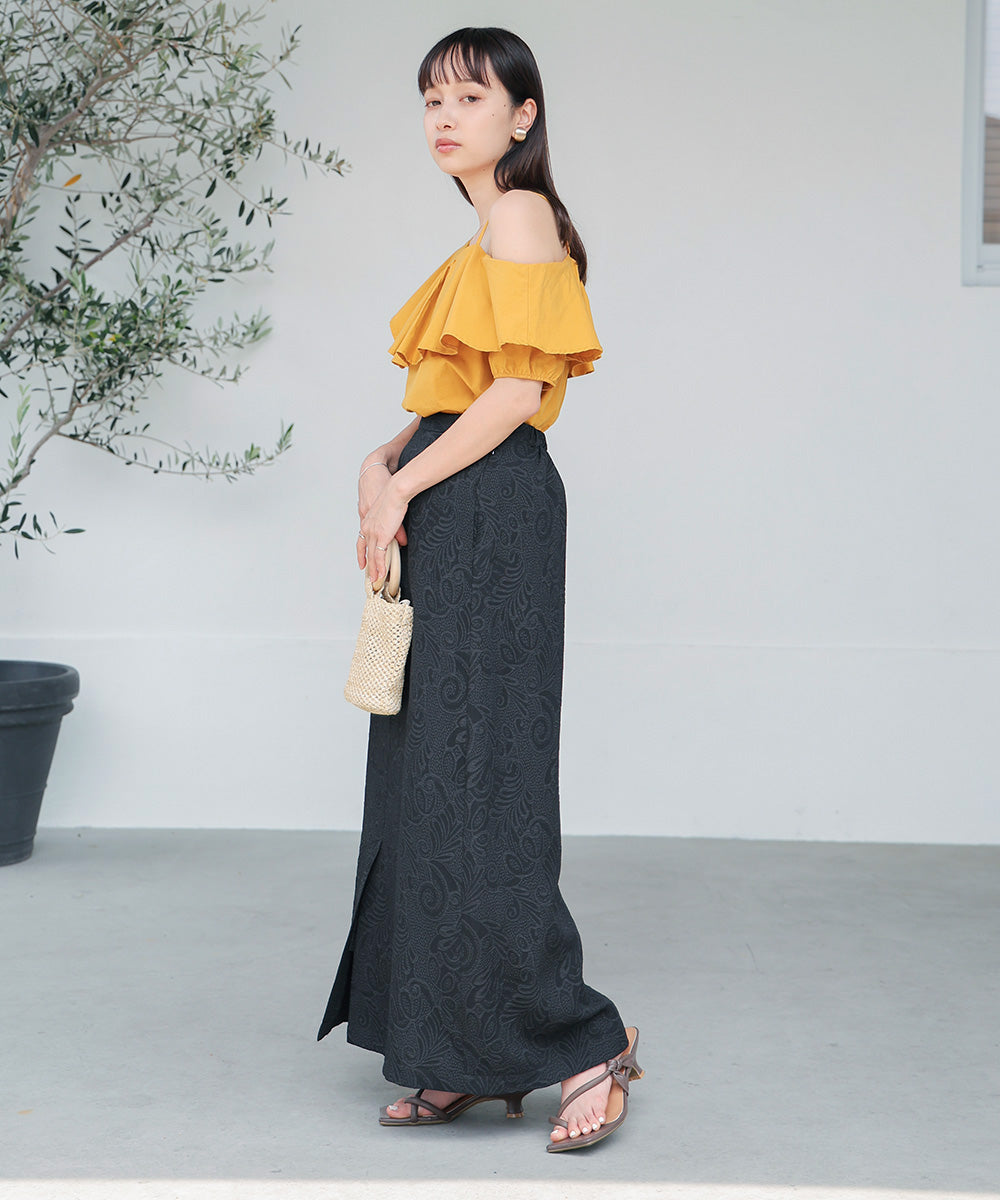 ASYMMETRICAL OFF SHOULDER BLOUSE