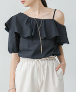 ASYMMETRICAL OFF SHOULDER BLOUSE
