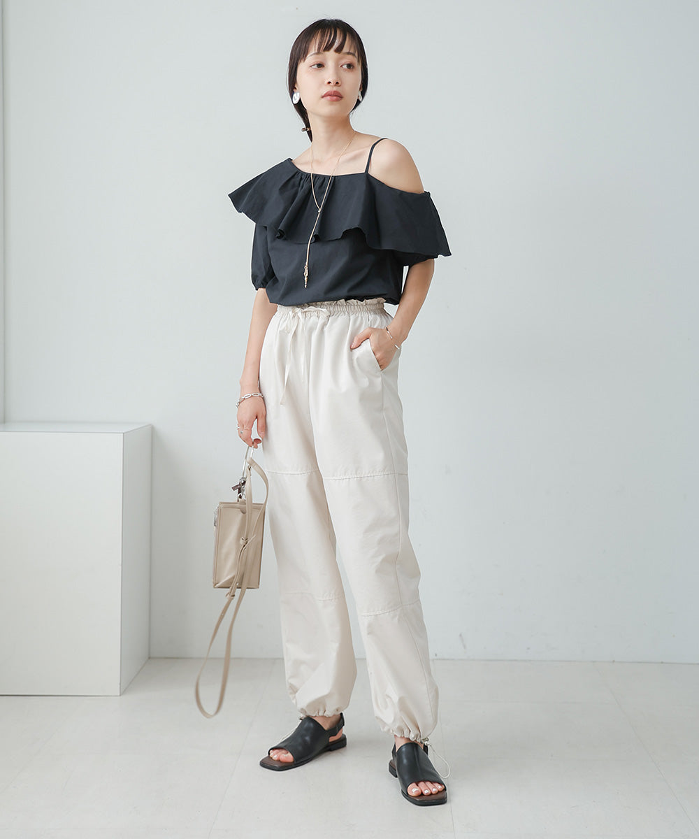 ASYMMETRICAL OFF SHOULDER BLOUSE