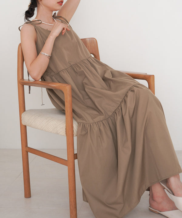 RIBBON STRAP TEARED ONEPIECE