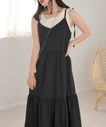 RIBBON STRAP TEARED ONEPIECE