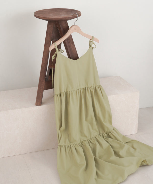 RIBBON STRAP TEARED ONEPIECE