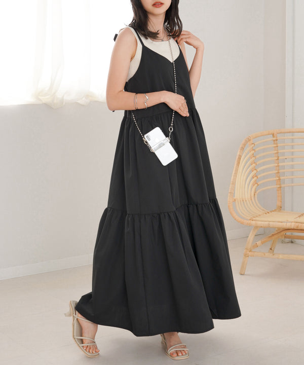 RIBBON STRAP TEARED ONEPIECE