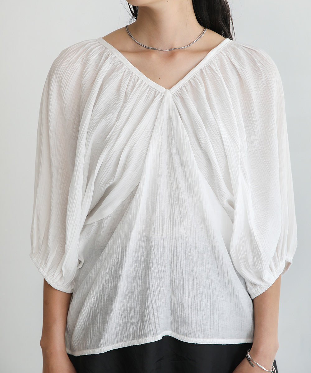 WRINKLED RUCHED TOPS
