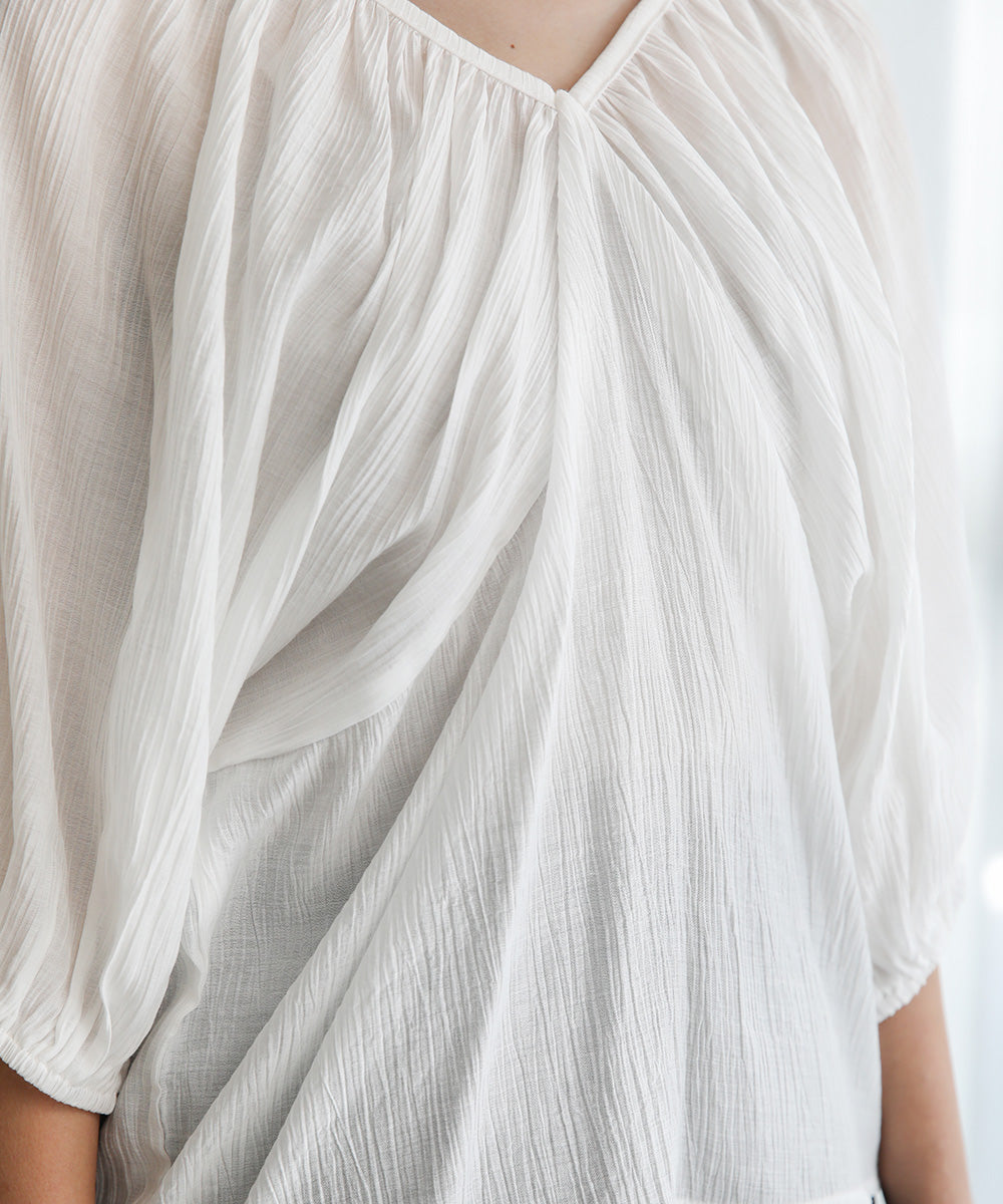 WRINKLED RUCHED TOPS