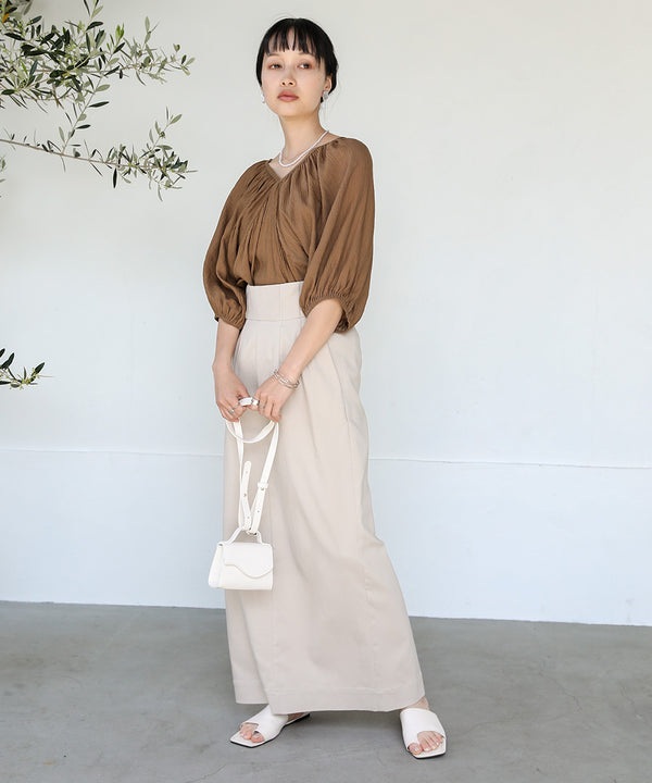 WRINKLED RUCHED TOPS