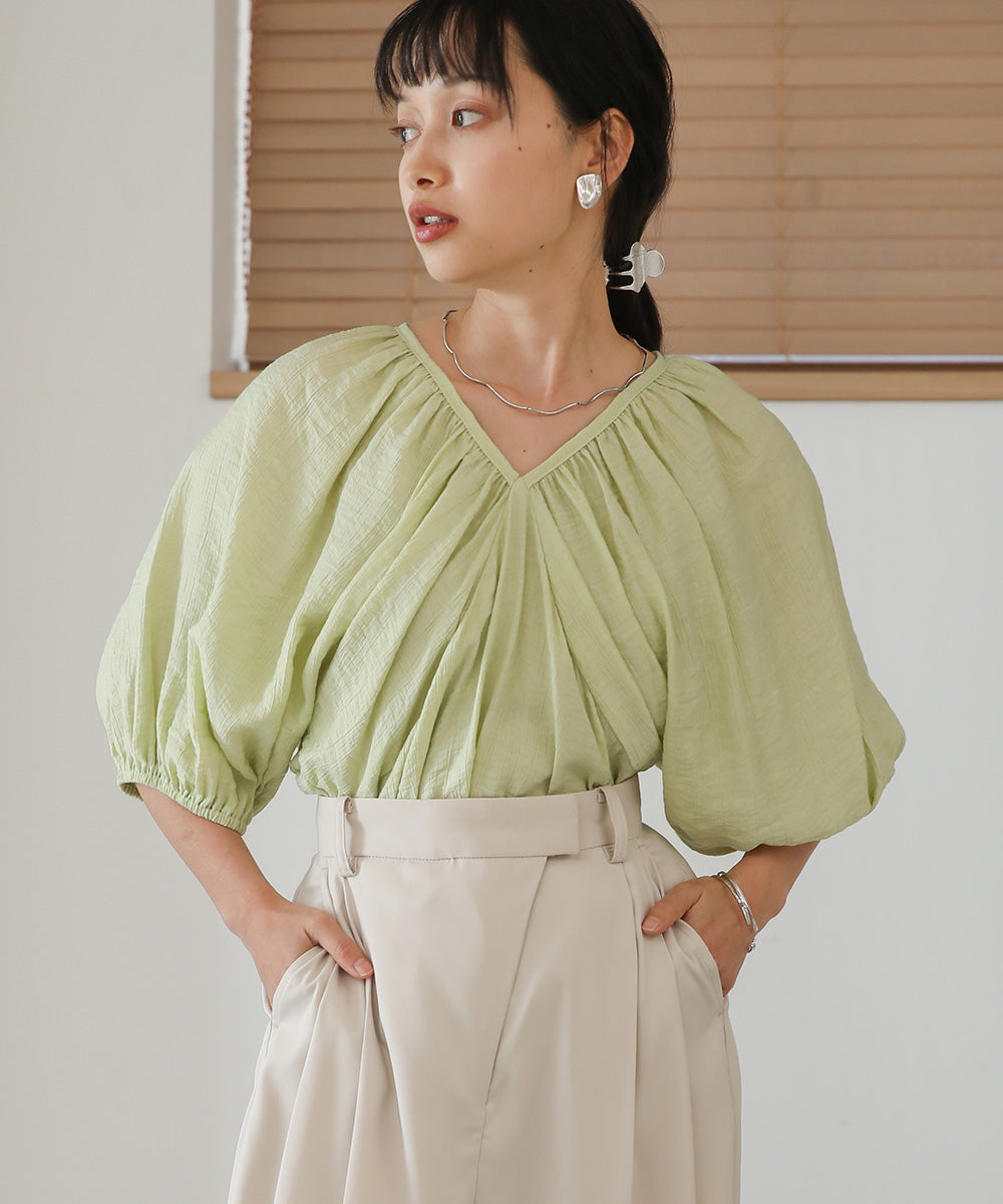 WRINKLED RUCHED TOPS